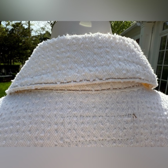 Blank NYC Ecru Cropped Punch Hole Shirt Jacket with Pockets - Picture 9 of 14